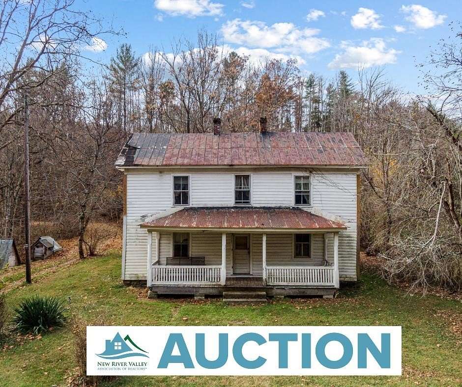 16.5 Acres of Land with Home for Auction in Hiwassee, Virginia