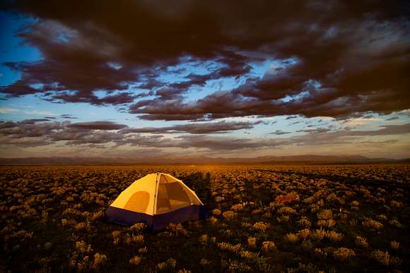 Camping on land