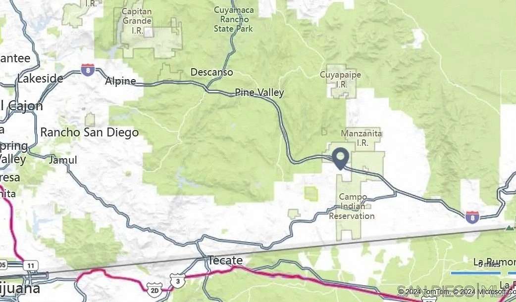 4.78 Acres of Residential Land for Sale in Pine Valley, California