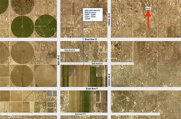 2.6 Acres of Land for Sale in Lancaster, California