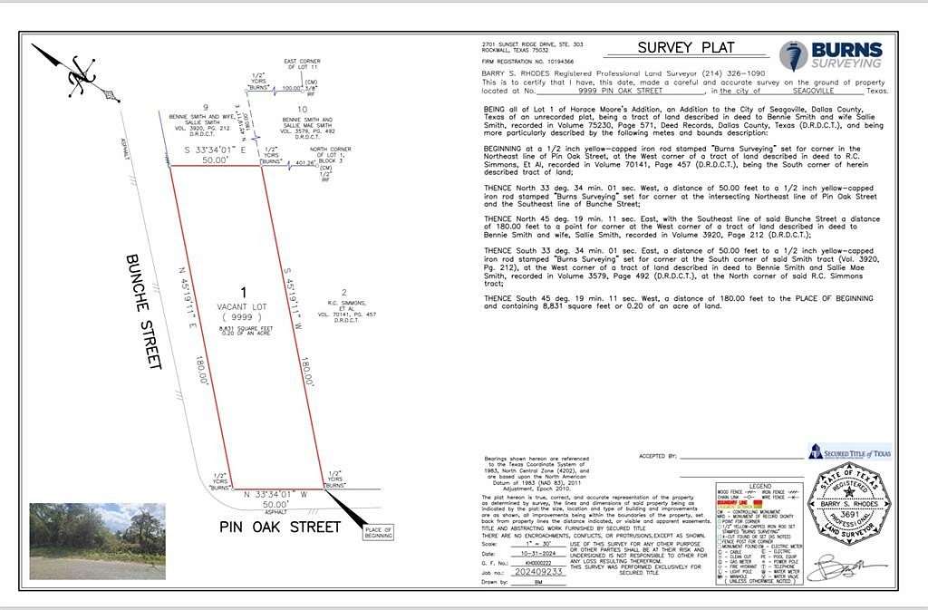 0.2 Acres of Land for Sale in Seagoville, Texas