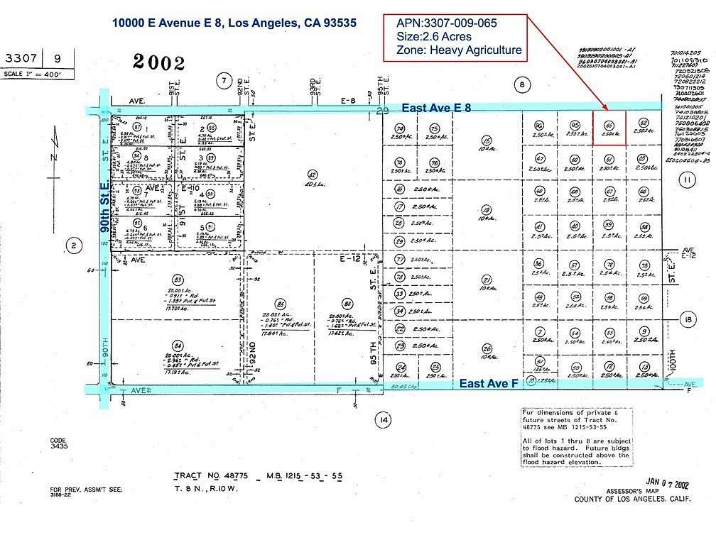 2.6 Acres of Land for Sale in Lancaster, California