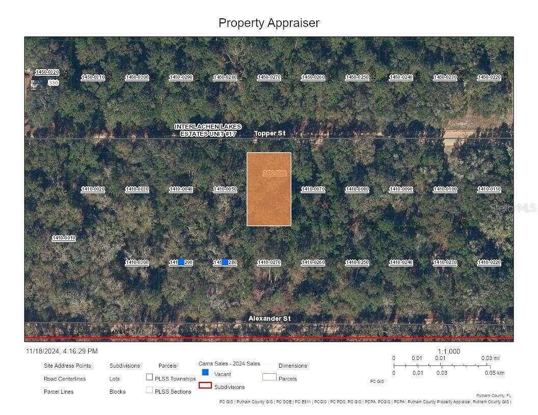 0.22 Acres of Residential Land for Sale in Interlachen, Florida