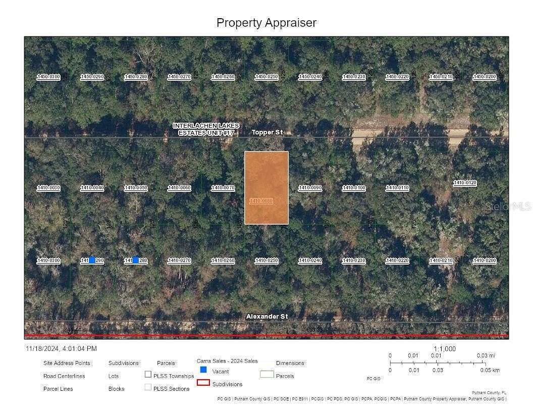 0.22 Acres of Residential Land for Sale in Interlachen, Florida