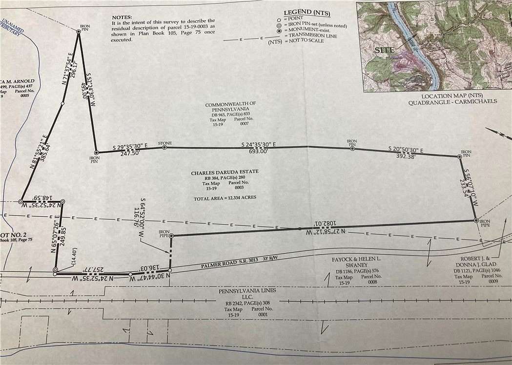 12.334 Acres of Land for Sale in German Township, Pennsylvania