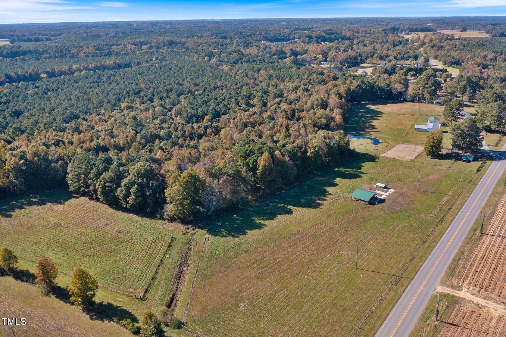 34.41 Acres of Land with Home for Sale in Nashville, North Carolina