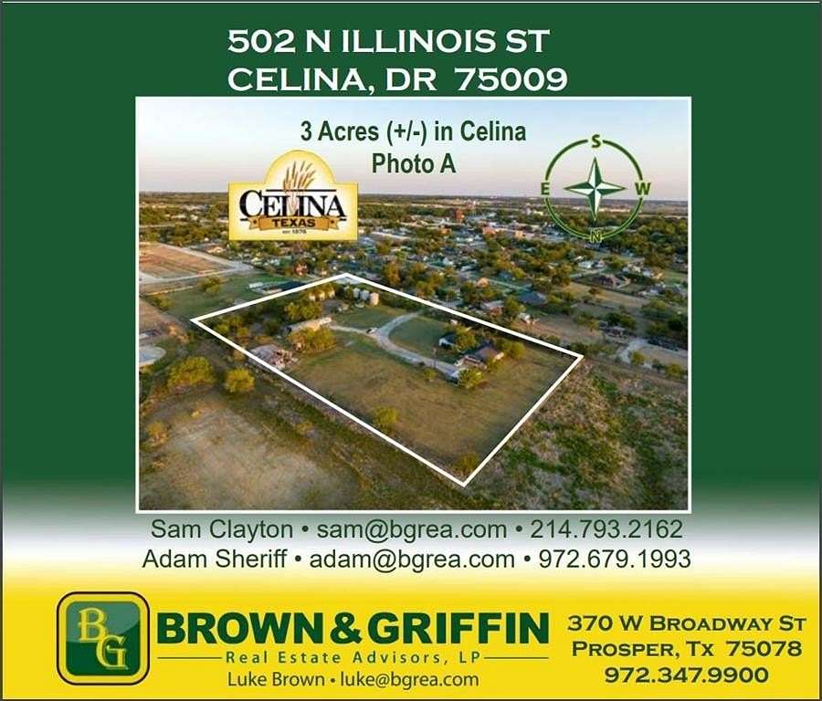 3 Acres of Residential Land for Sale in Celina, Texas