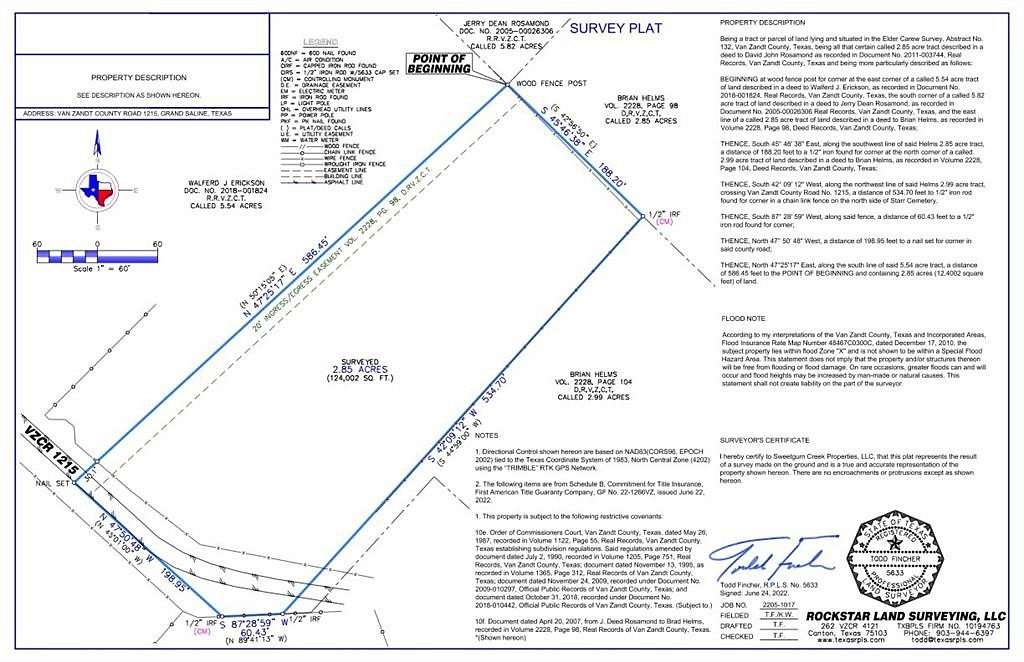 2.85 Acres of Residential Land for Sale in Canton, Texas