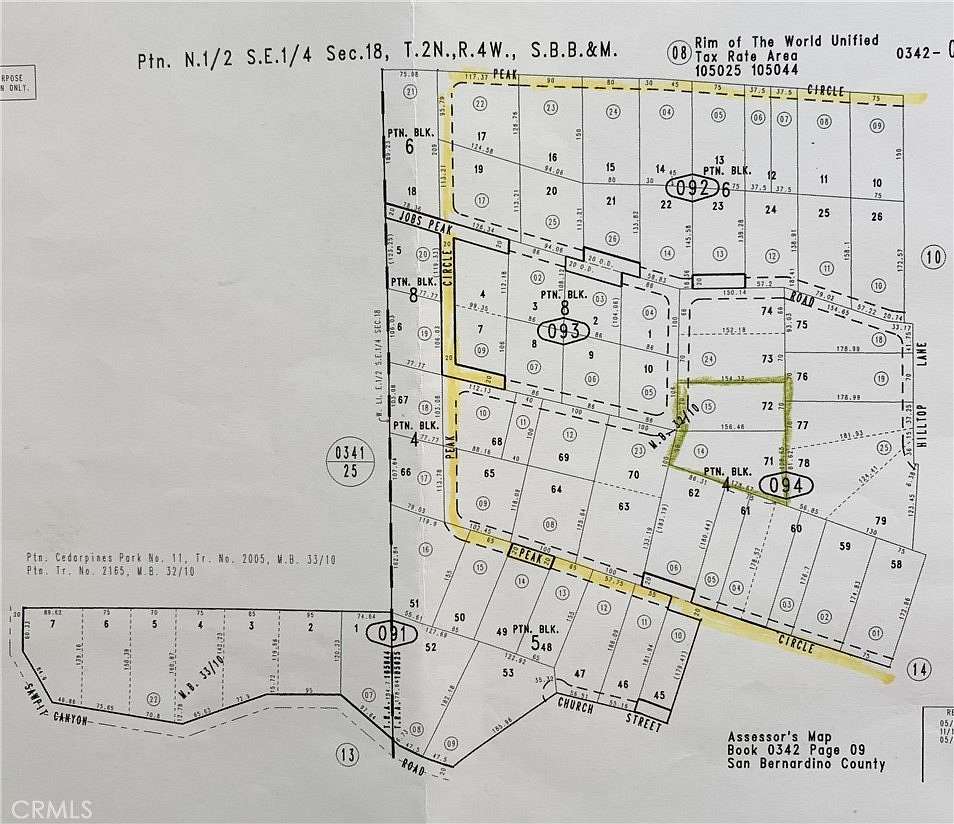 0.555 Acres of Residential Land for Sale in Cedarpines Park, California