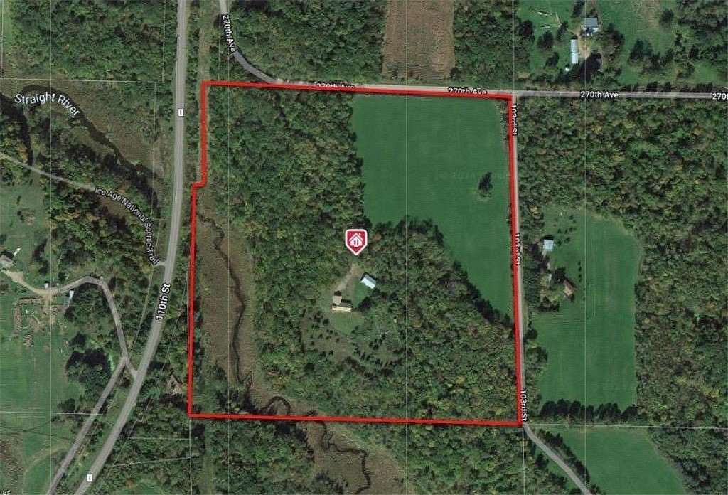 38.34 Acres of Land with Home for Sale in Frederic, Wisconsin