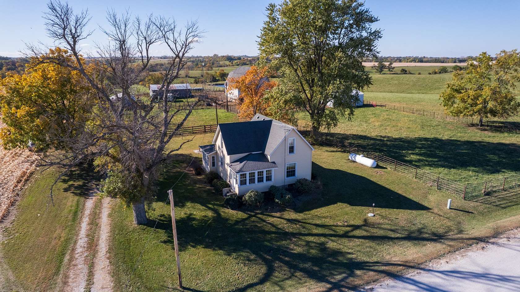 73 Acres of Land with Home for Sale in Columbia, Iowa