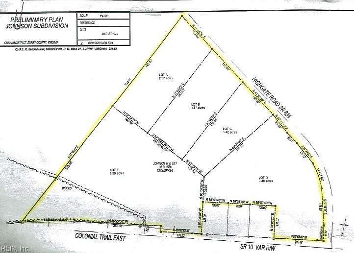 14.15 Acres of Land for Sale in Surry, Virginia