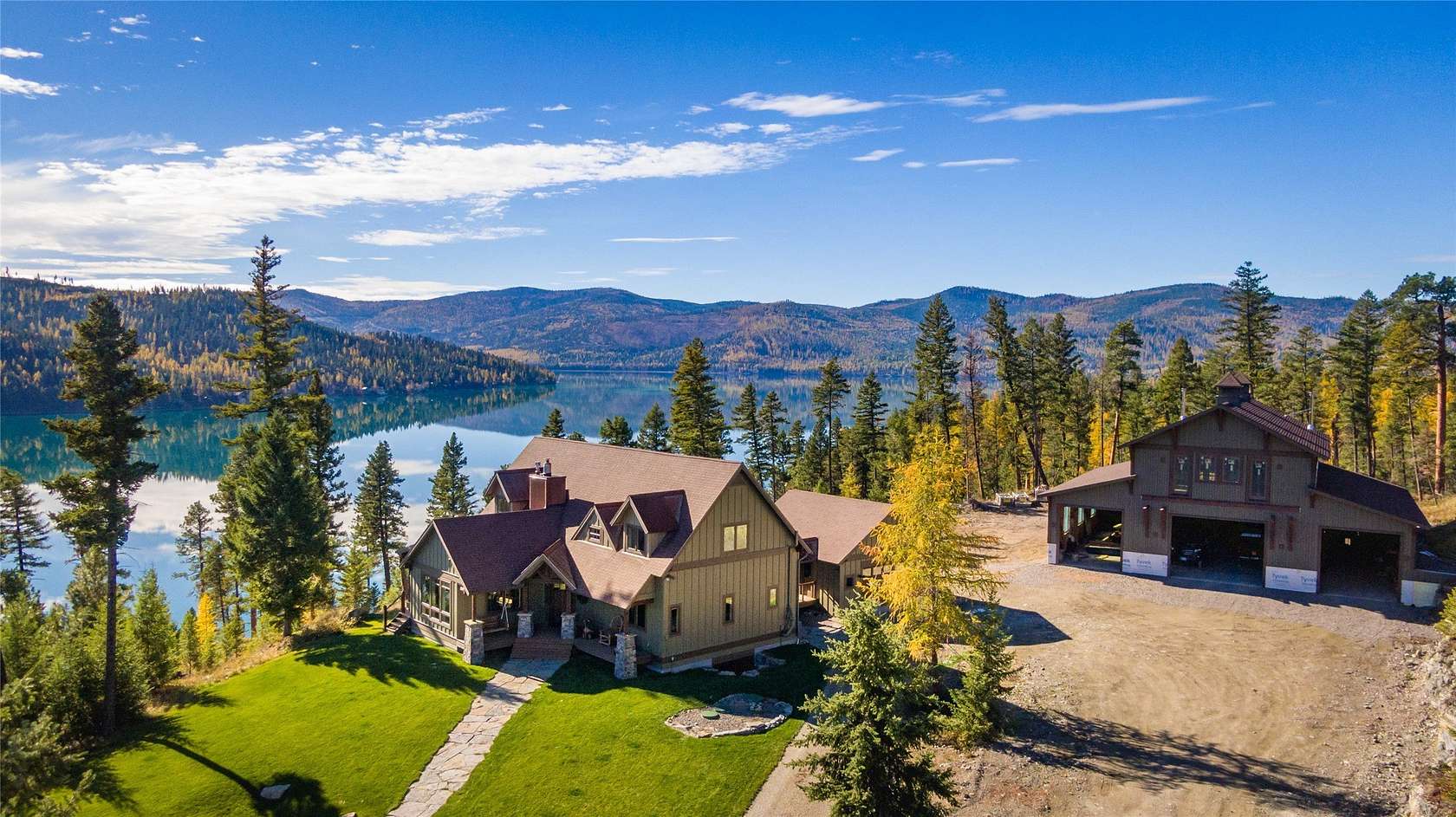 14.25 Acres of Land with Home for Sale in Kalispell, Montana