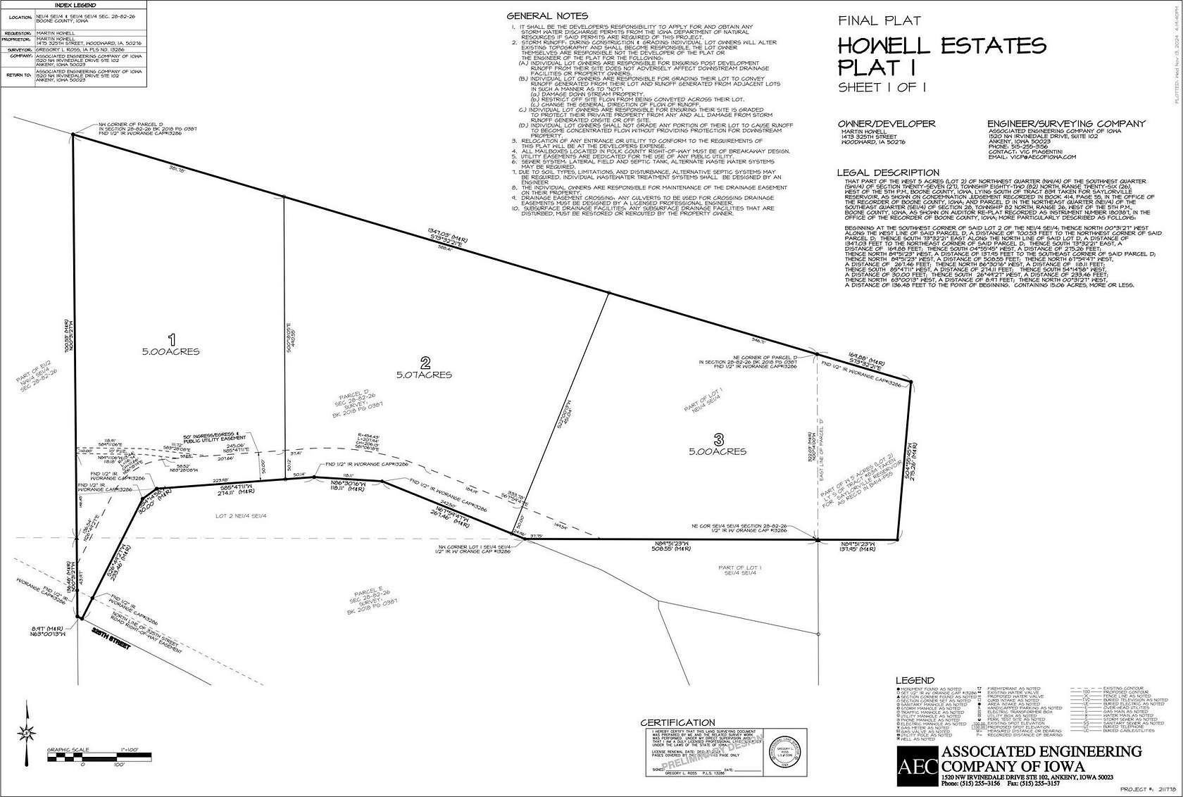 5 Acres of Land for Sale in Woodward, Iowa