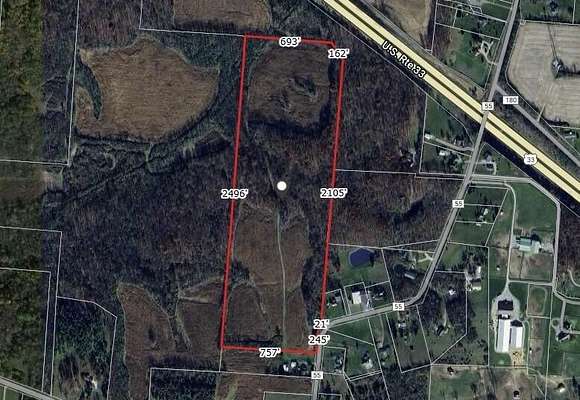 45.38 Acres of Land for Sale in Bellefontaine, Ohio