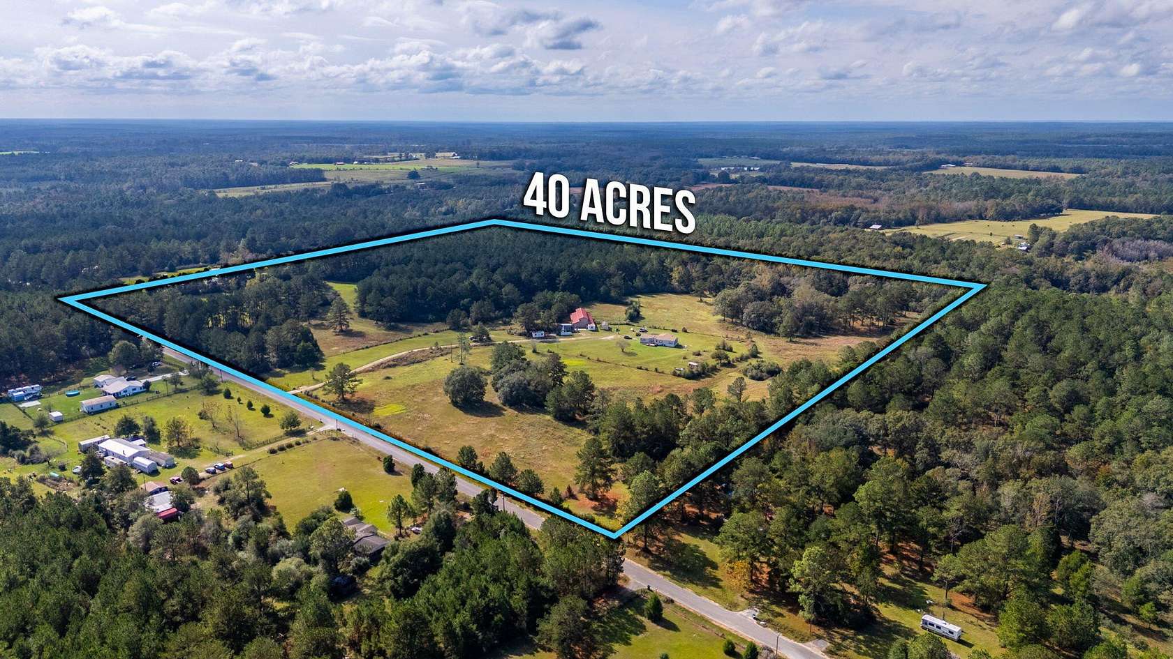 40 Acres of Land with Home for Sale in Laurel Hill, Florida