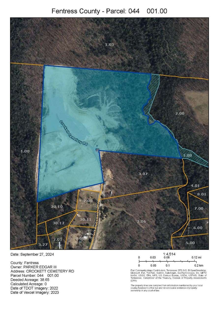 38.65 Acres of Land for Sale in Jamestown, Tennessee