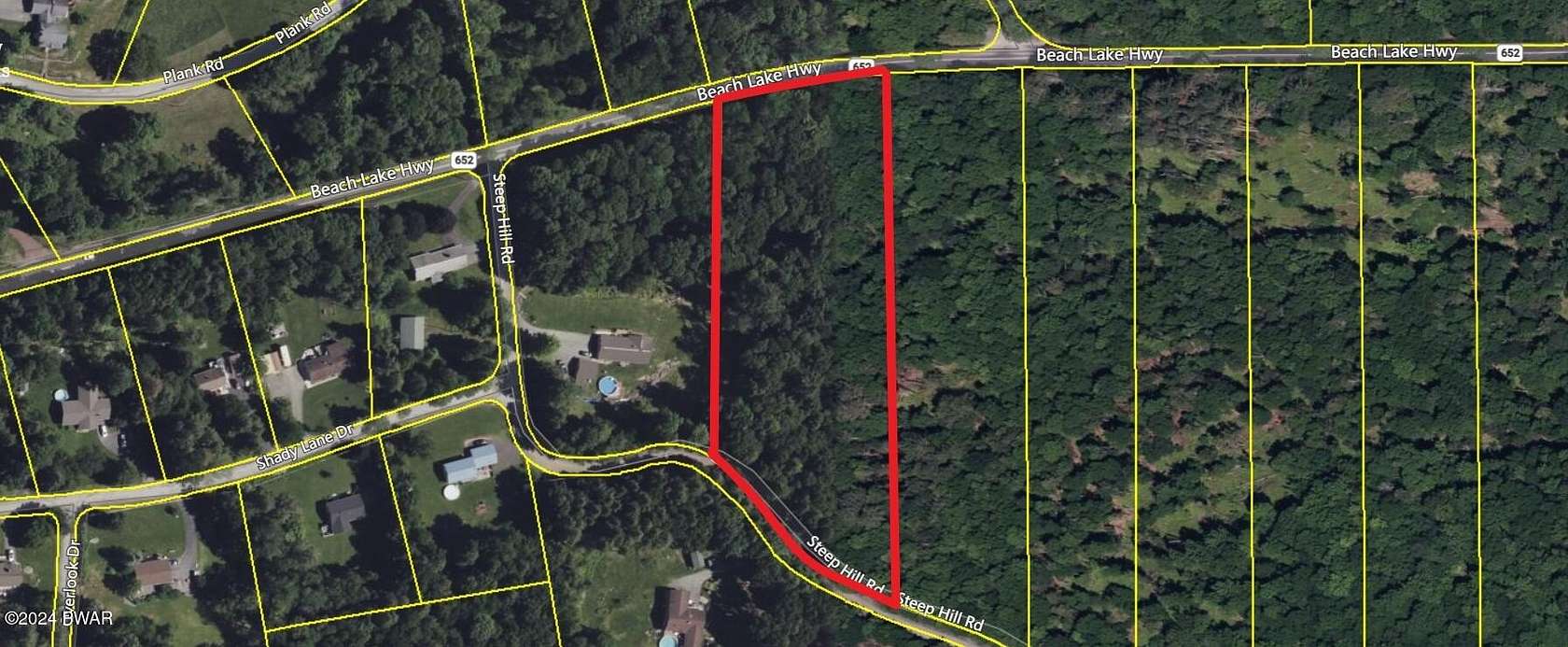 3.54 Acres of Residential Land for Sale in Beach Lake, Pennsylvania