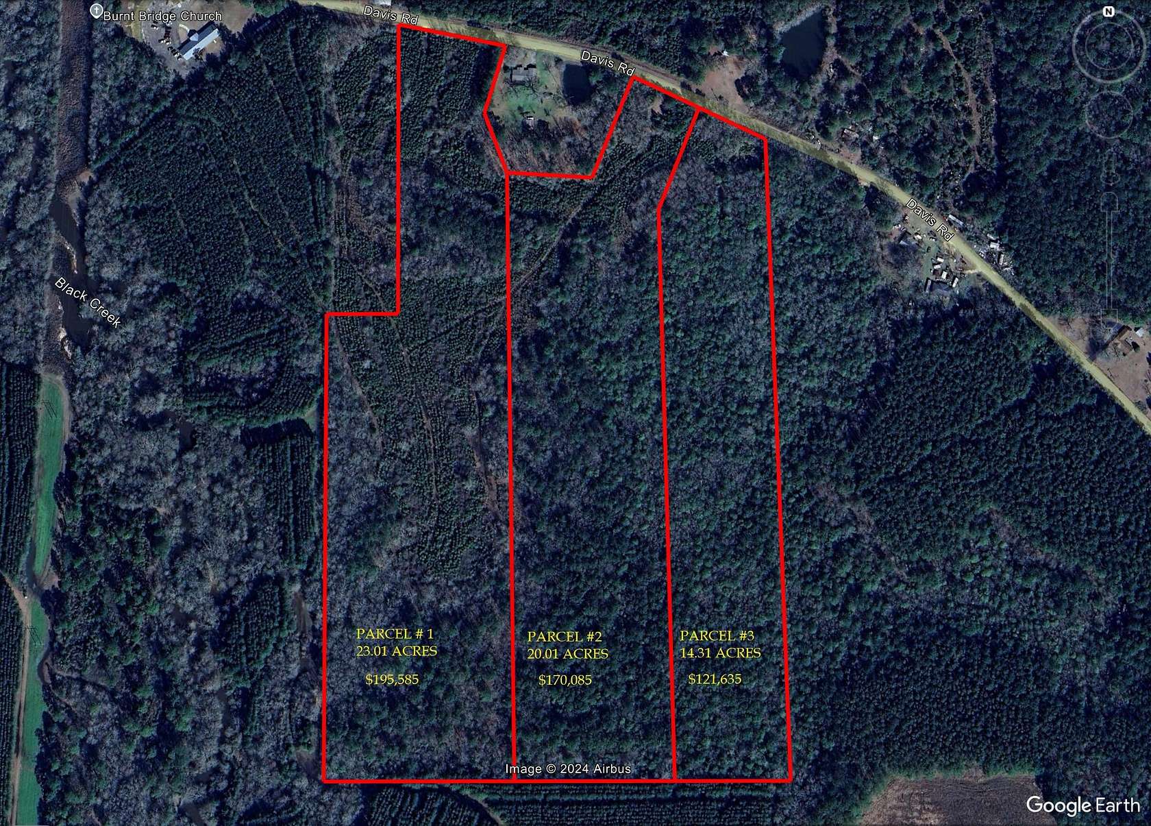 57.48 Acres of Land for Sale in Purvis, Mississippi