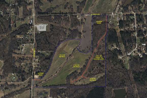 89 Acres of Recreational Land for Lease in Byhalia, Mississippi