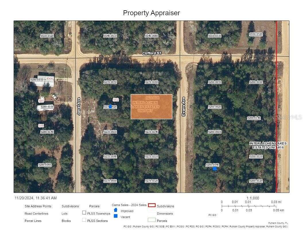 0.22 Acres of Residential Land for Sale in Interlachen, Florida