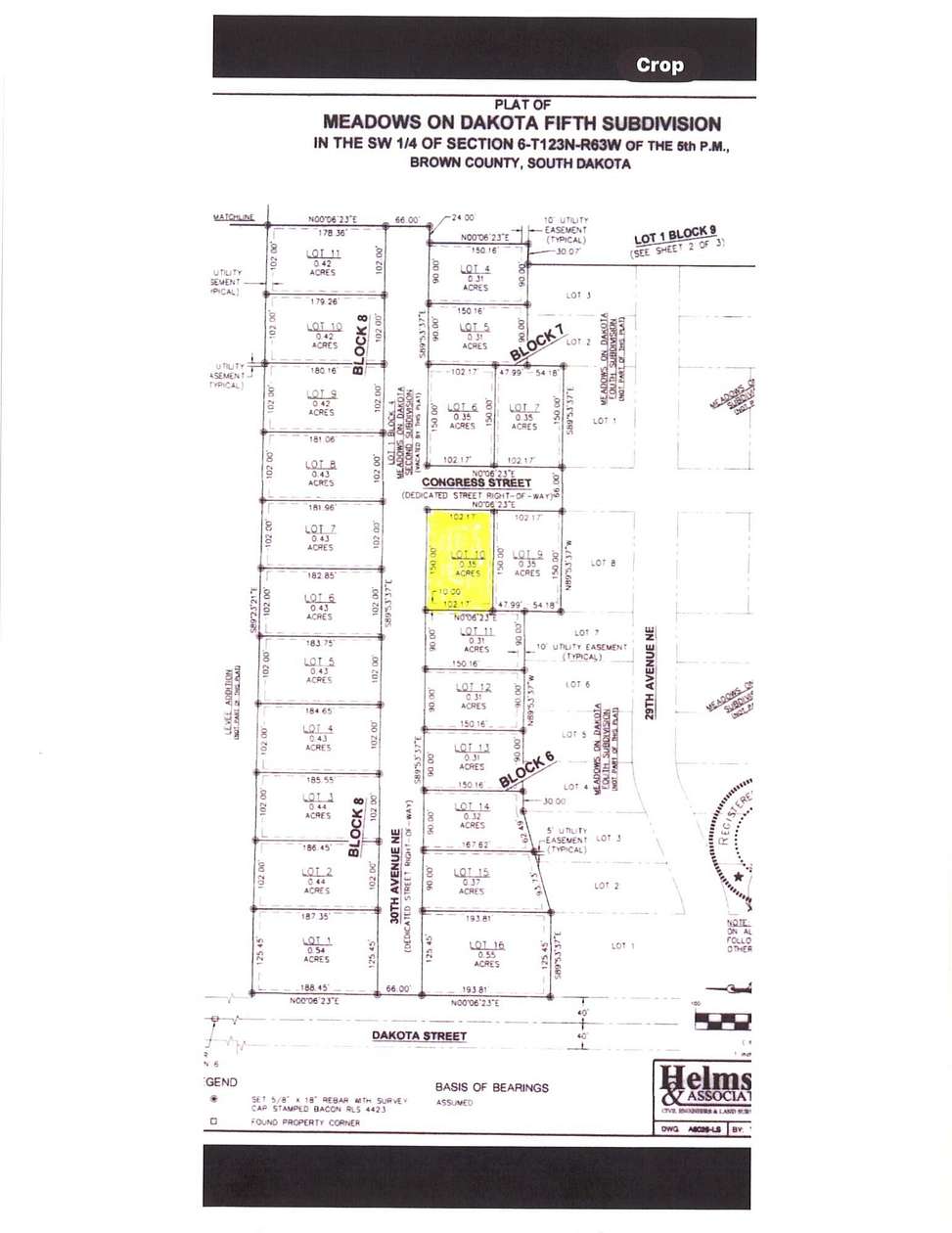 0.35 Acres of Land for Sale in Aberdeen, South Dakota