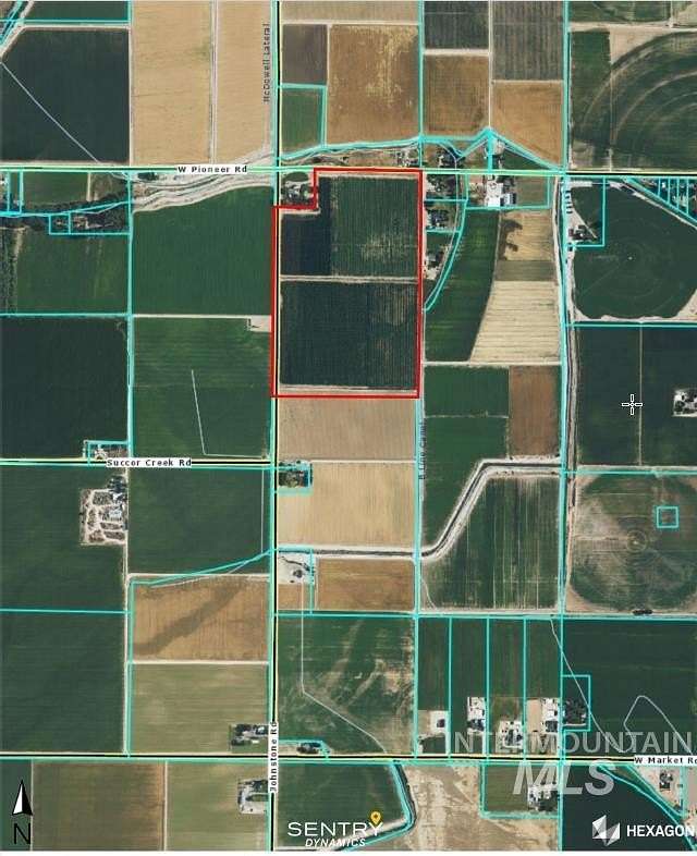 57.21 Acres of Agricultural Land for Sale in Homedale, Idaho