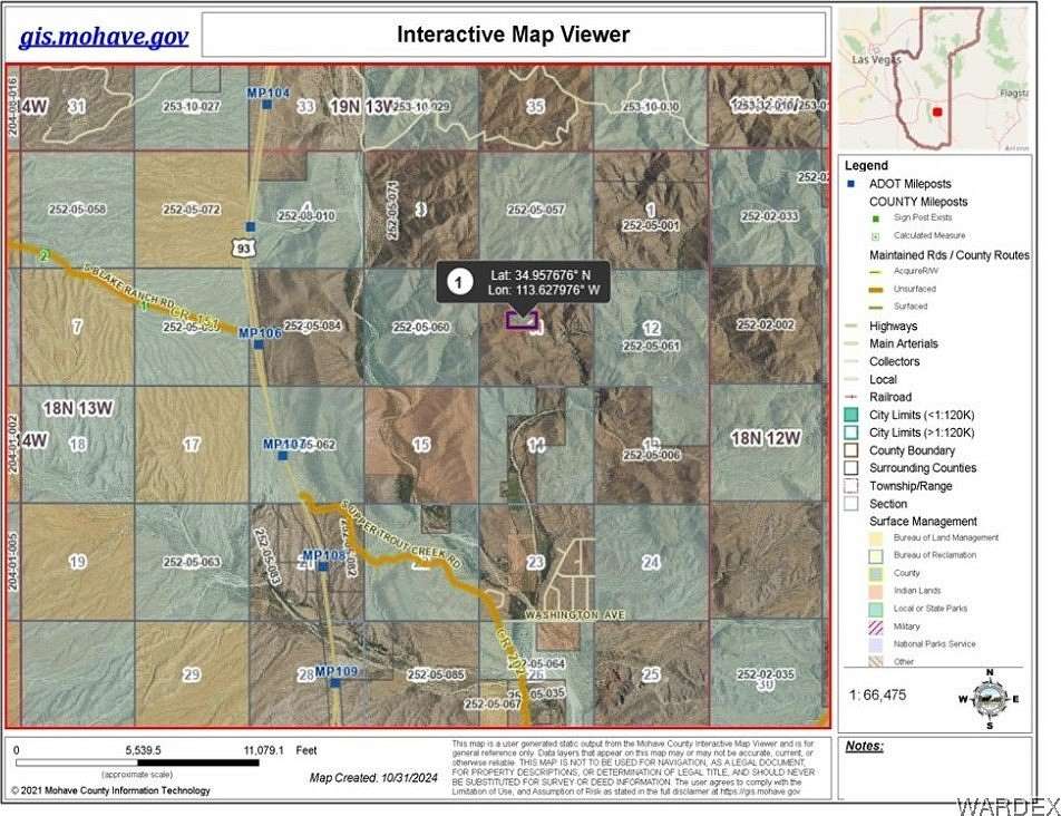 20 Acres of Recreational Land for Sale in Kingman, Arizona