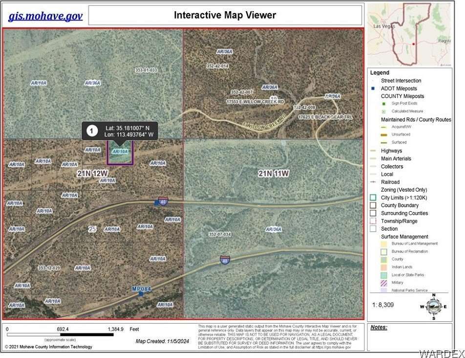 2.5 Acres of Residential Land for Sale in Kingman, Arizona