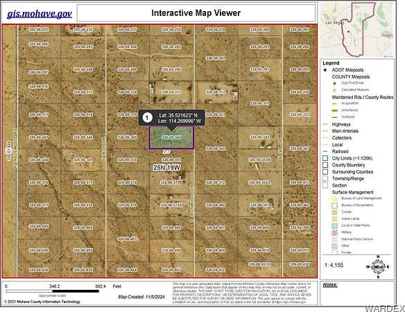 1 Acre of Residential Land for Sale in Dolan Springs, Arizona