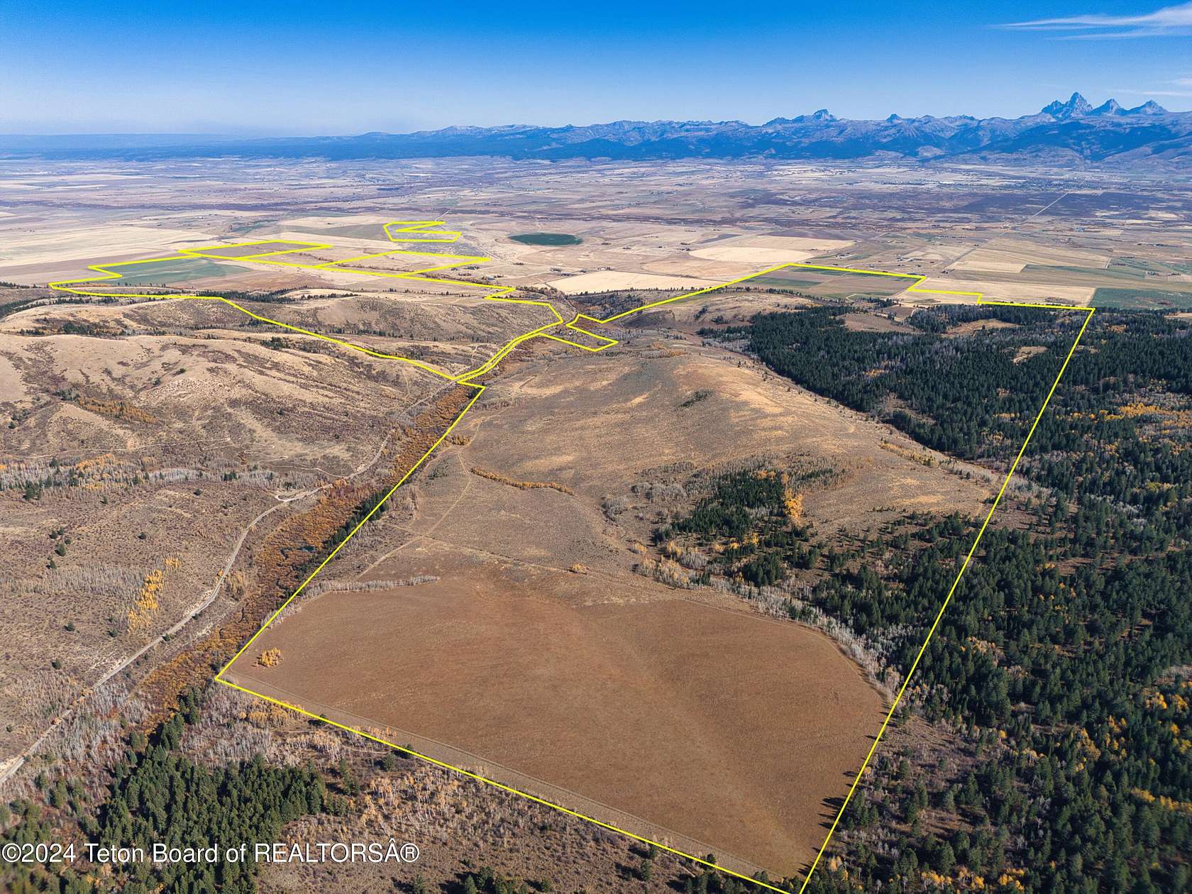 2,558 Acres of Improved Land for Sale in Driggs, Idaho