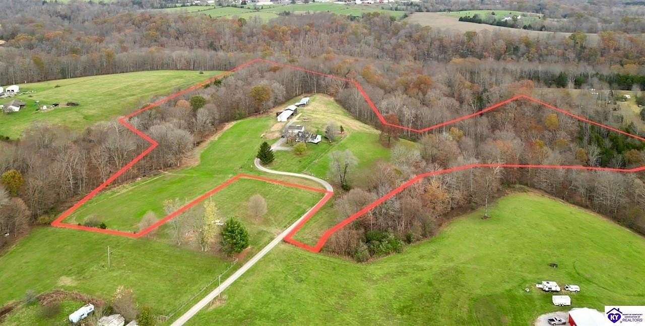 22.2 Acres of Land with Home for Sale in Campbellsville, Kentucky