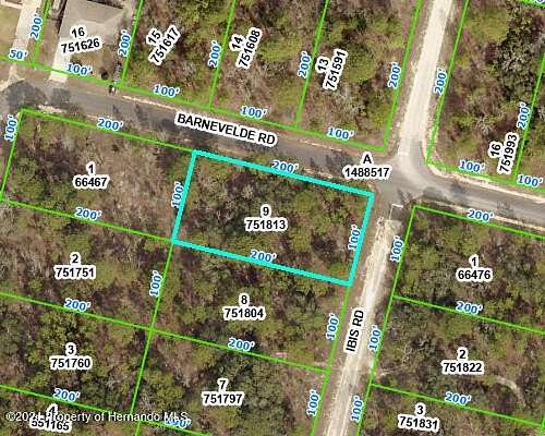 0.46 Acres of Residential Land for Sale in Weeki Wachee, Florida