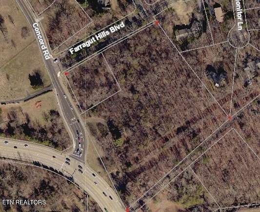 8.12 Acres of Land for Sale in Knoxville, Tennessee