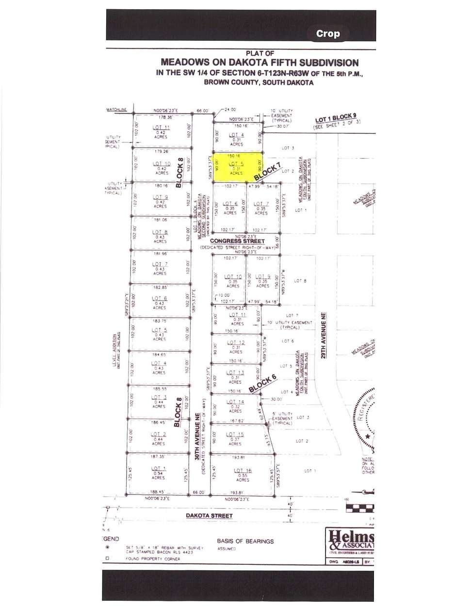 0.31 Acres of Residential Land for Sale in Aberdeen, South Dakota