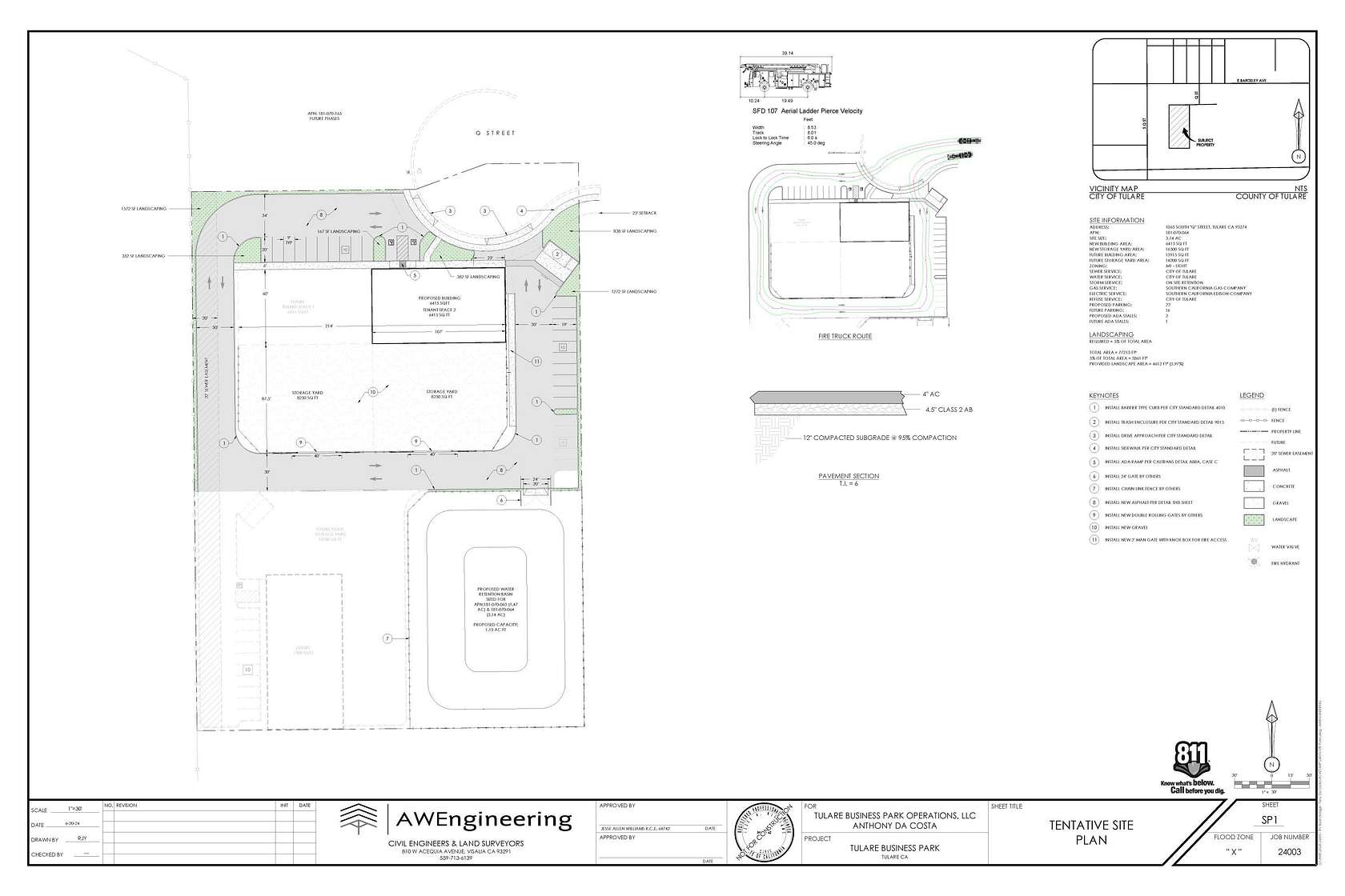 3.14 Acres of Commercial Land for Sale in Tulare, California