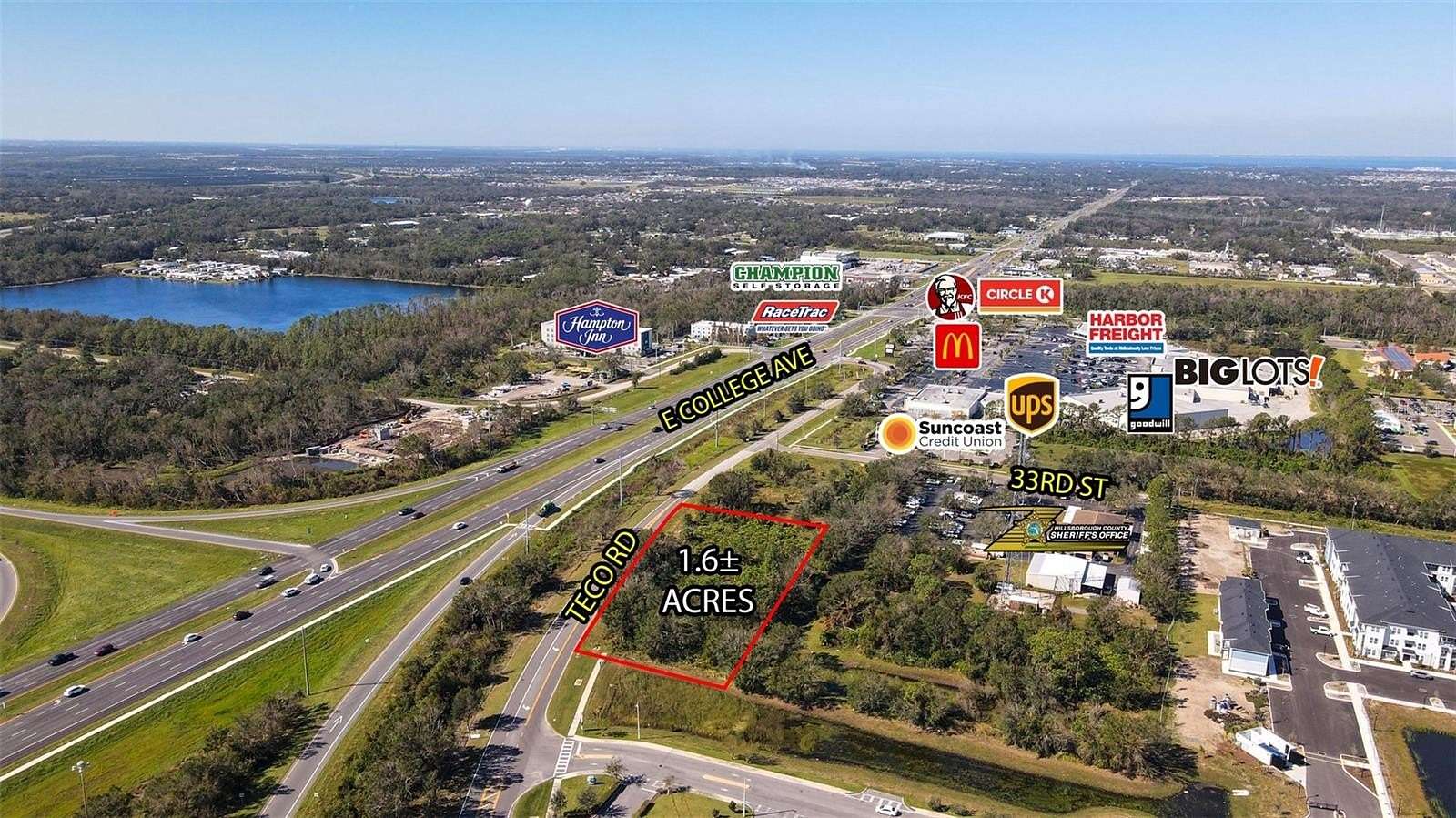 1.6 Acres of Commercial Land for Sale in Ruskin, Florida