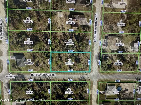 0.46 Acres of Residential Land for Sale in Brooksville, Florida