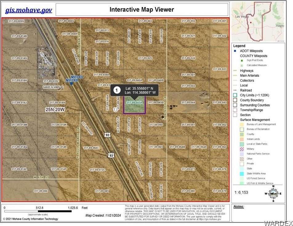 2.5 Acres of Residential Land for Sale in Dolan Springs, Arizona