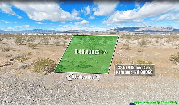 0.459 Acres of Land for Sale in Pahrump, Nevada