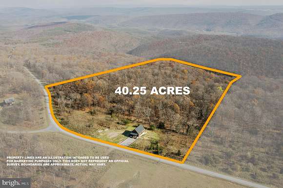 40.25 Acres of Recreational Land with Home for Sale in Springfield, West Virginia