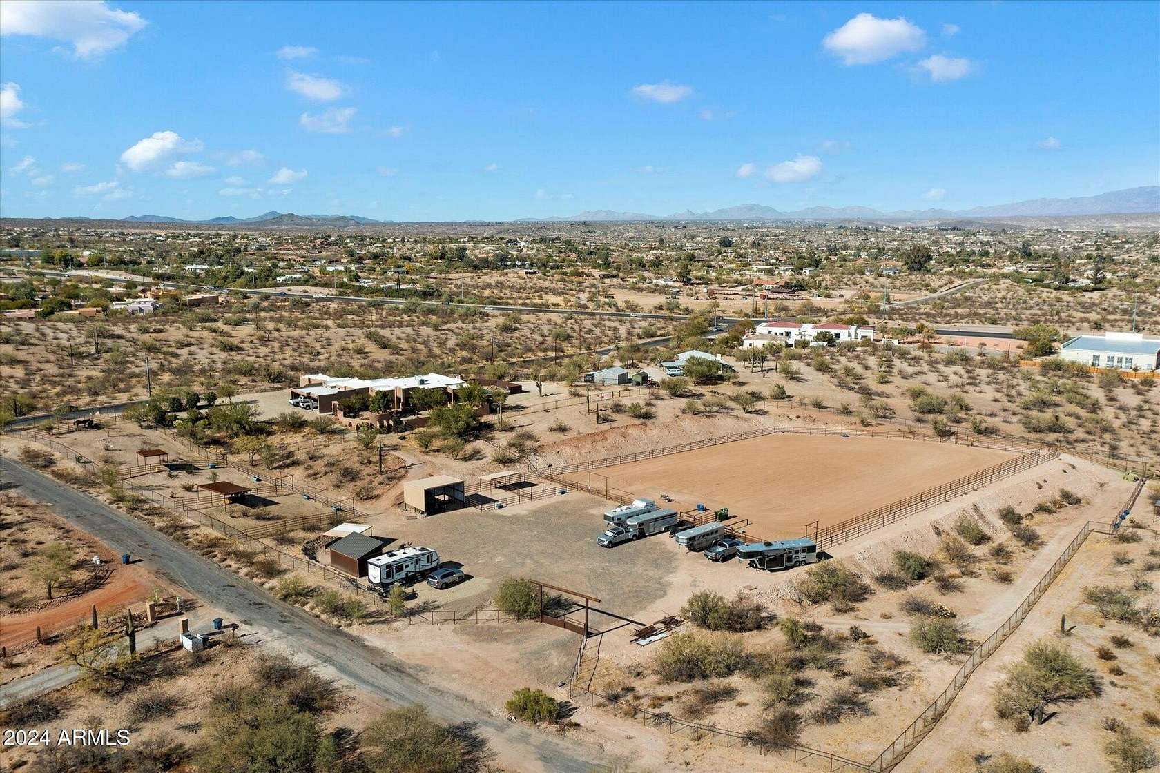 5.54 Acres of Land with Home for Sale in Wickenburg, Arizona