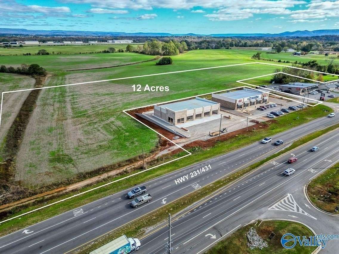 12 Acres of Commercial Land for Sale in Meridianville, Alabama