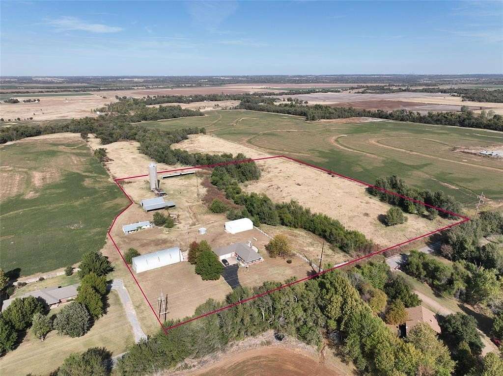 11.42 Acres of Land with Home for Sale in Tuttle, Oklahoma