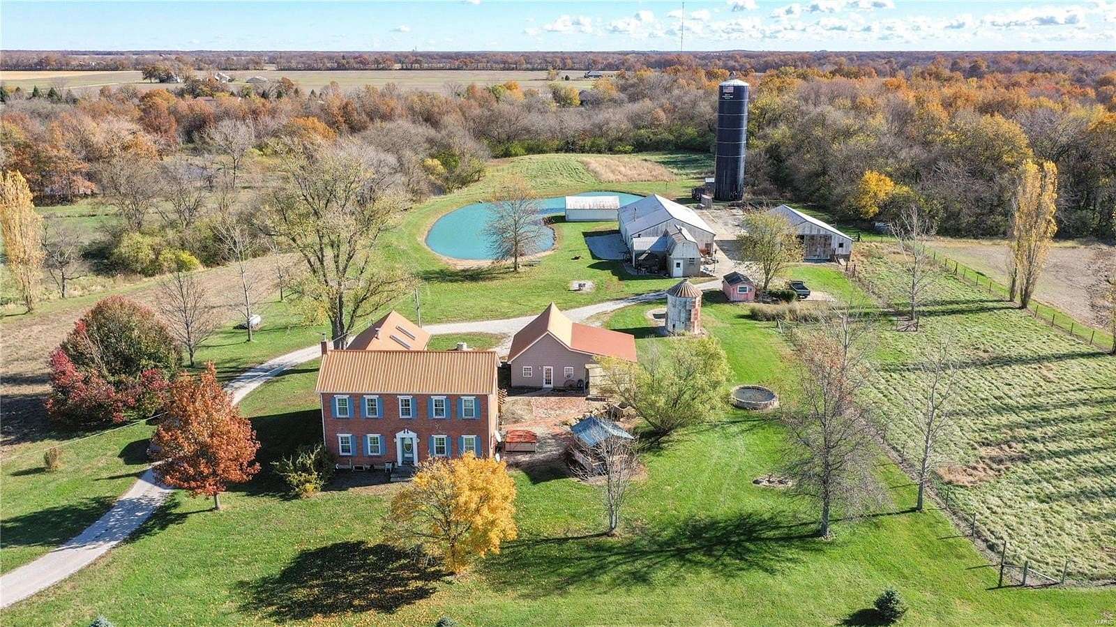 9.08 Acres of Land with Home for Sale in Mount Olive, Illinois