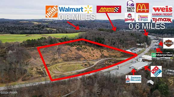 11.29 Acres of Commercial Land for Sale in Honesdale, Pennsylvania