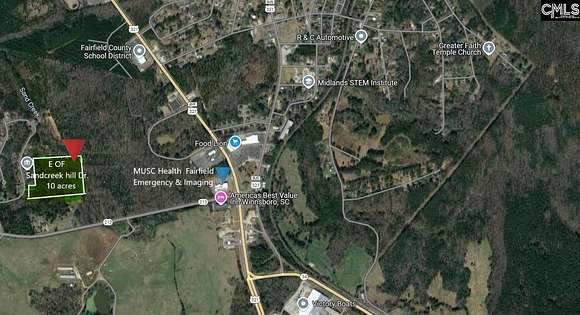 10 Acres of Residential Land for Sale in Winnsboro, South Carolina