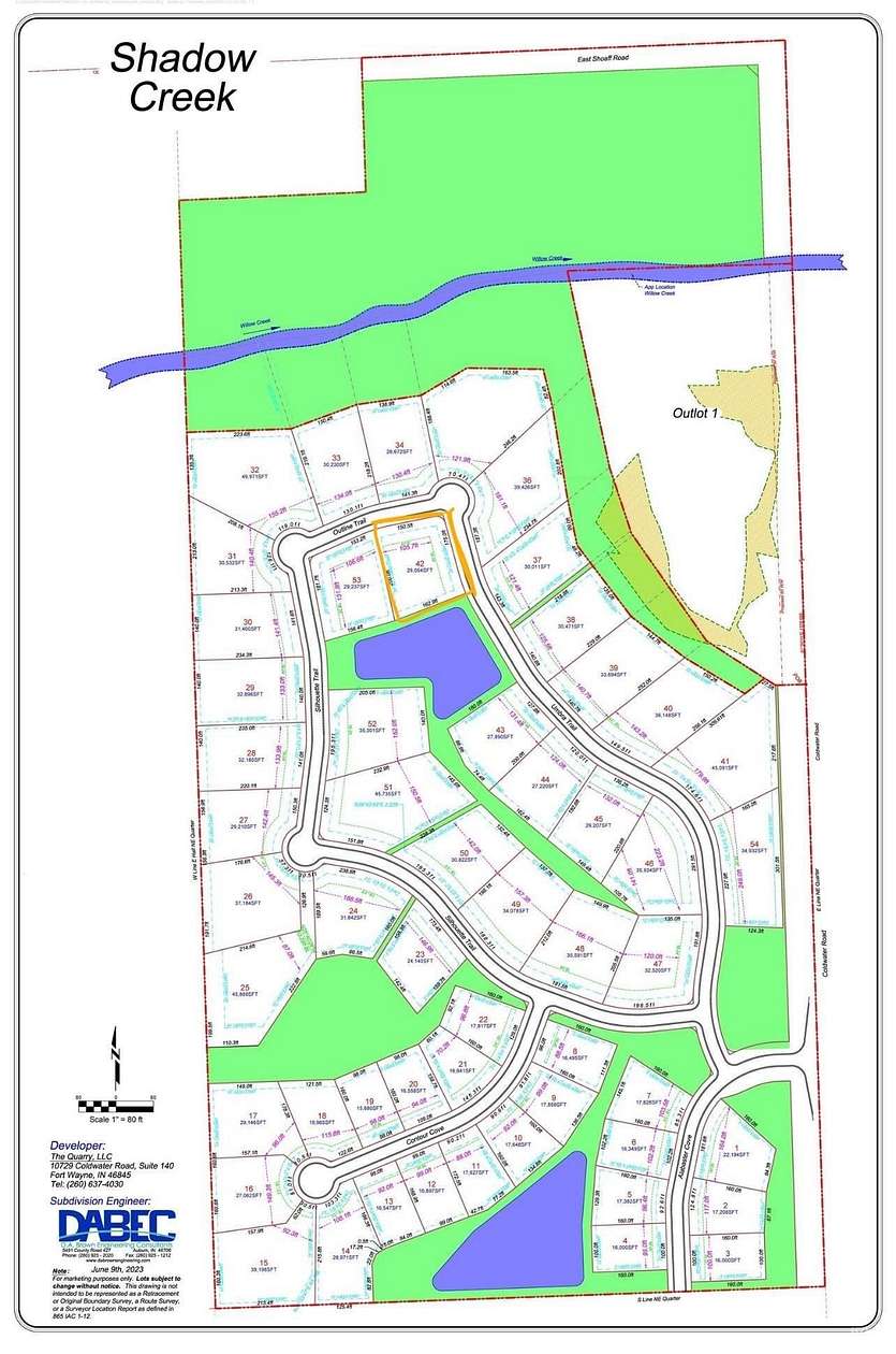 0.66 Acres of Residential Land for Sale in Huntertown, Indiana