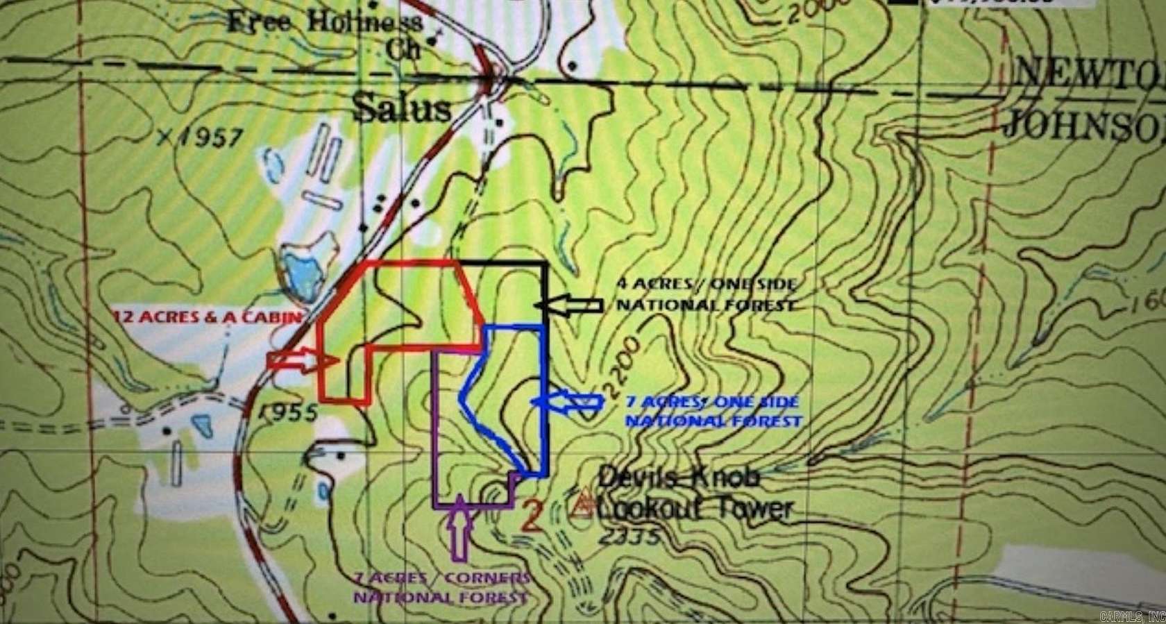 12 Acres of Recreational Land for Sale in Ozone, Arkansas