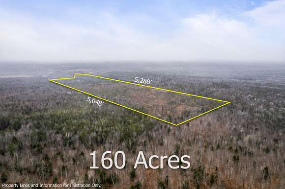 160 Acres of Recreational Land for Sale in Madison, Maine